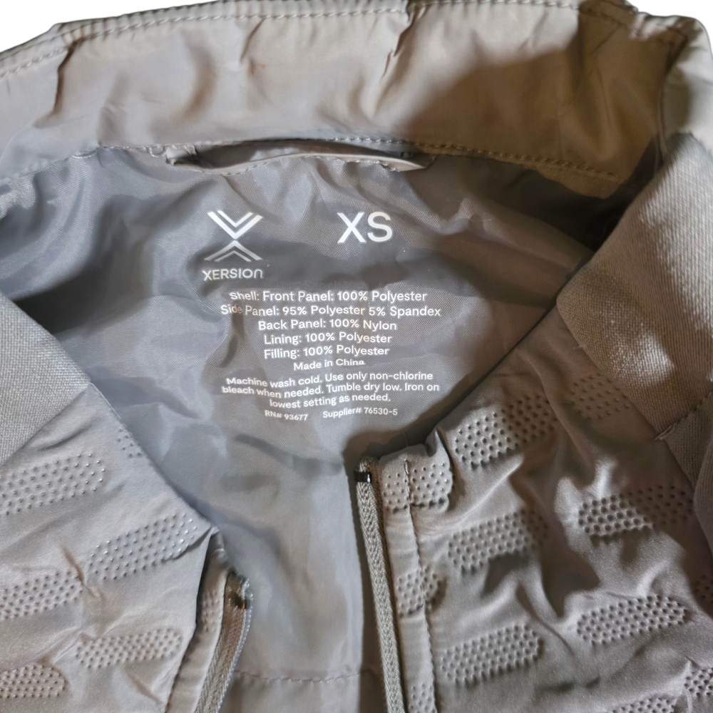 Xersion Women's Light Gray Quilted Vest X-Small - Picture 4 of 5
